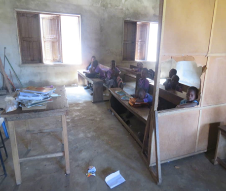 classrooms after new building construction by the school